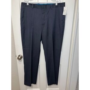 NEW AXIST Mens Ultra Series Straight Fit Dress Pants Dark Navy Heather 38x32